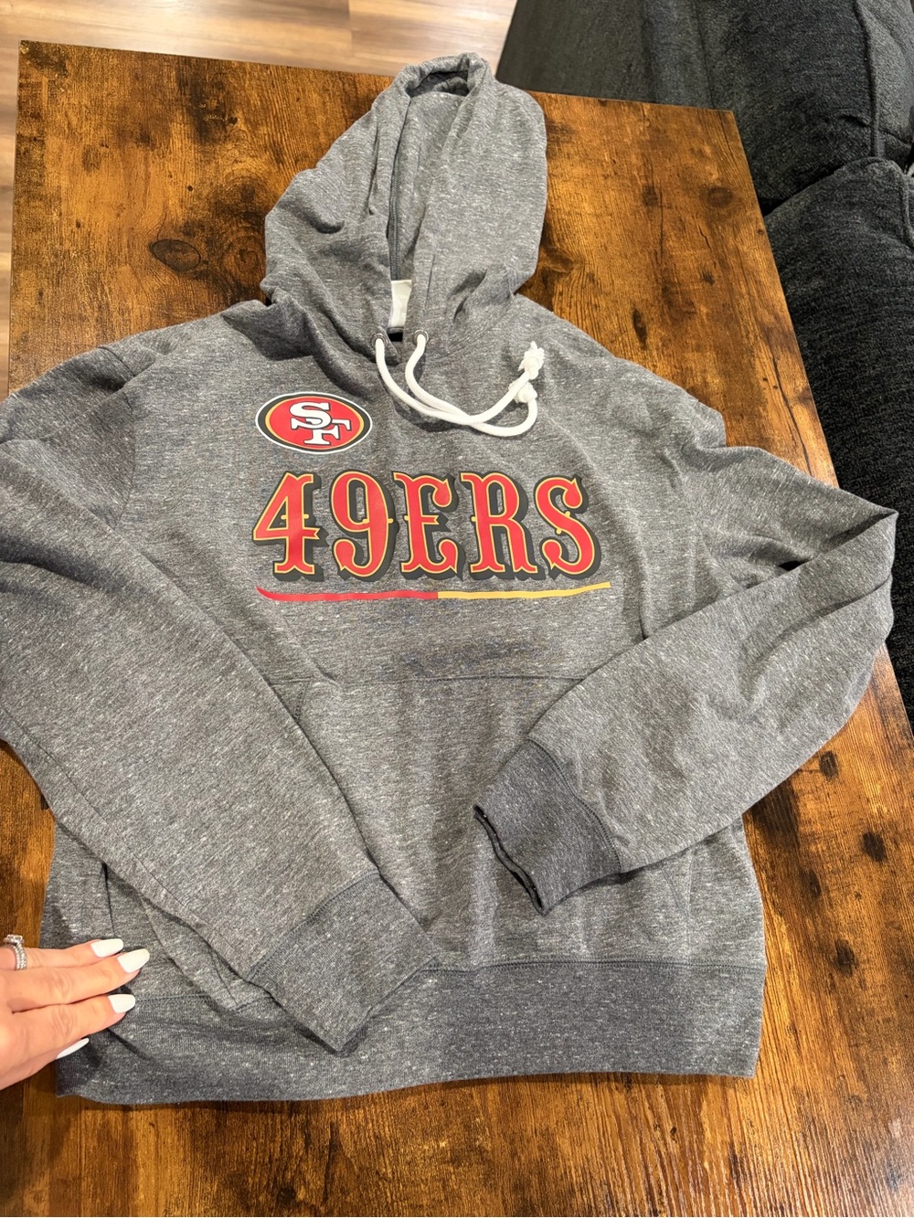 San Francisco 49ers Gray Hooded Sweatshirt